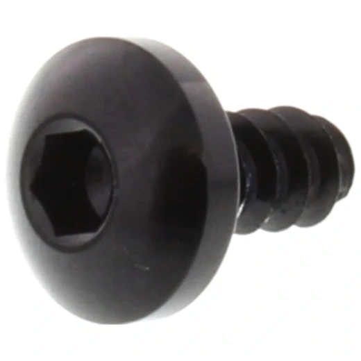 Selbstschneidende Linsenschraube 5 mm x 10 mm Alu schwarz