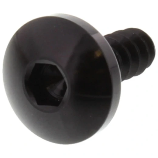 Schraube selbstschneidend 6 mm x 16 mm Aluminium schwarz