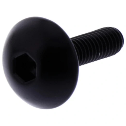 Linsenschraube JMP Bolt M4X0.7 mm 15 mm Alu schwarz für Motorräder
