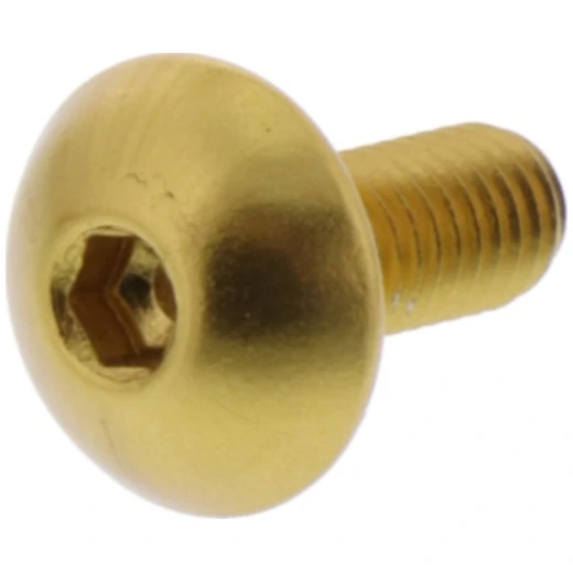 Linsenschraube JMP Bolt M5X0.8 mm 12 mm Alu gold