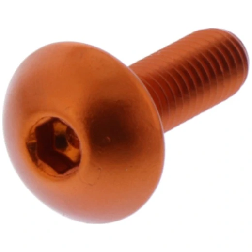 Linsenschraube JMP Bolt M5X0.8 mm 16 mm Alu orange