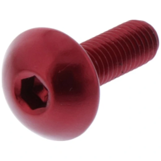 Linsenschraube JMP Bolt M5X0.8 mm 16 mm Alu rot