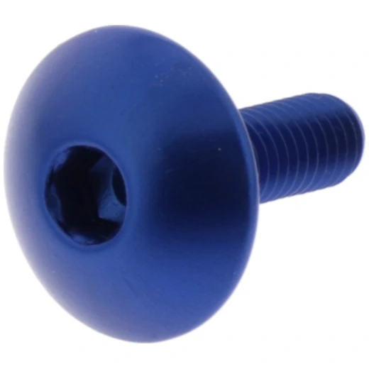 Linsenschraube JMP Bolt M5X0.8 mm 16 mm Alu blau