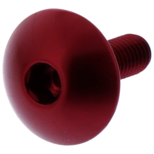 Linsenschraube für Motorräder JMP Bolt M5X0.8 mm 16 mm Alu rot