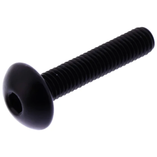 Linsenschraube JMP für Motorräder M5X0.8 mm 25 mm Alu schwarz