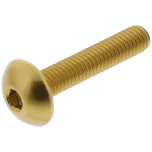 Linsenschraube JMP Bolt M5X0.8 mm 25 mm Alu gold