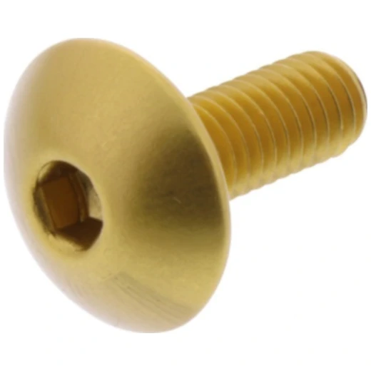 Linsenschraube JMP Bolt M6X1.00 mm 16 mm Alu gold