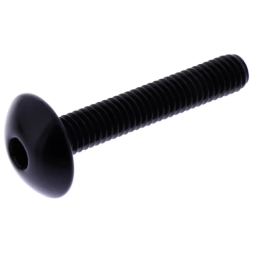 DOME HEAD BOLT M6X1.00MM 35MM ALUMINIUM BLACK