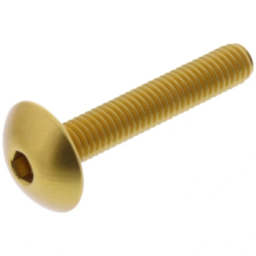Linsenschraube JMP Bolt M6X1.00 mm 35 mm Alu gold