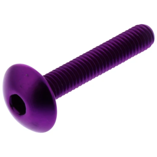 Linsenschraube JMP M6X1.00 mm 35 mm Aluminium violett