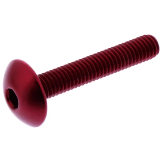 Linsenschraube M6X1.00 mm 35 mm rot für Motorräder