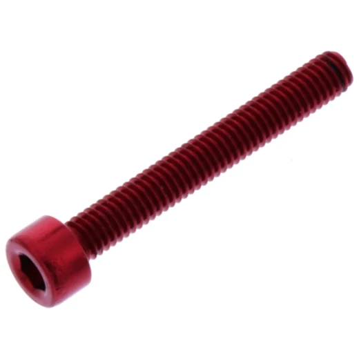Zylinderschraube JMP Bolt M4X0.7mm 30mm Aluminium rot