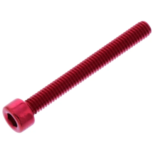 Zylinderschraube JMP Bolt M4X0.7 mm 35 mm Aluminium rot