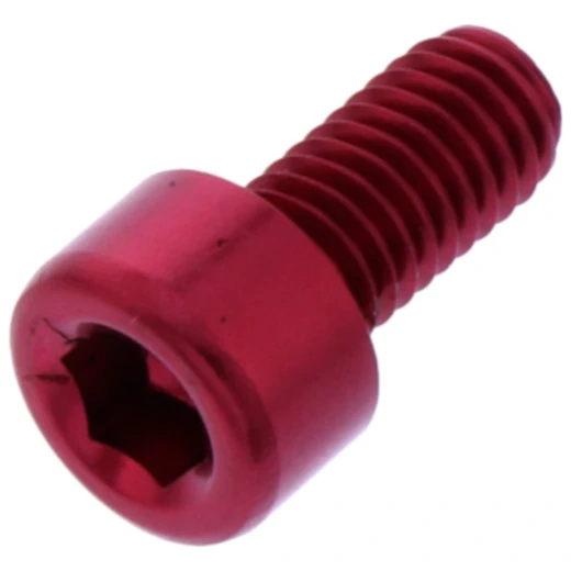 Zylinderschraube JMP Bolt M5X0.8 mm 10 mm Aluminium rot