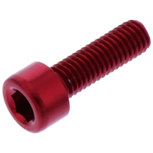 Zylinderschraube JMP M5X0.8mm 16mm Alu rot