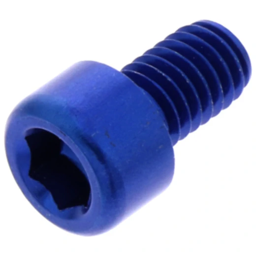 Zylinderschraube JMP Bolt M6X1.00 mm 10 mm Alu blau