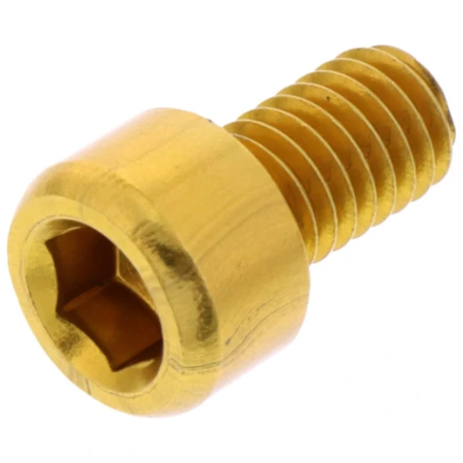 Zylinderschraube JMP Bolt M6X1.00 mm 10 mm Alu gold