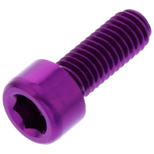 Zylinderschraube JMP Bolt M6X1.00 mm 16 mm Alu violett