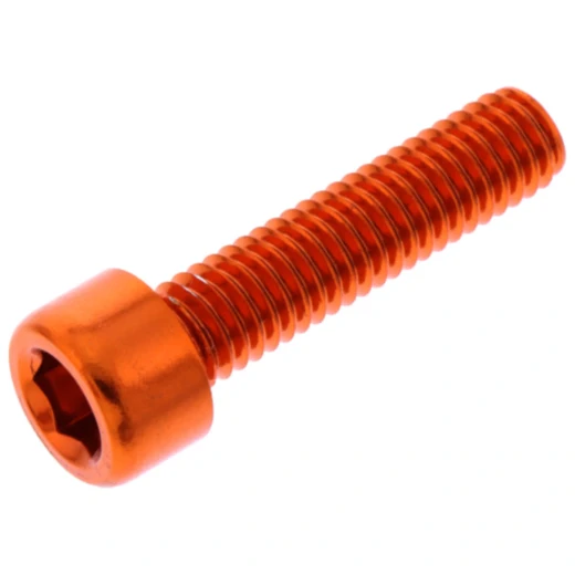 Zylinderschraube JMP M6X1.00 mm 25 mm Alu orange