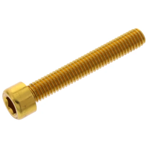 Zylinderschraube JMP Bolt M6X1.00mm Aluminium gold