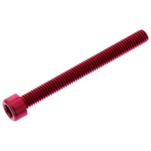 Zylinderschraube JMP Bolt M6X1,00mm 60mm Alu rot
