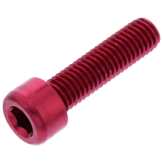 Zylinderschraube JMP M8X1.25 mm 30 mm Alu rot