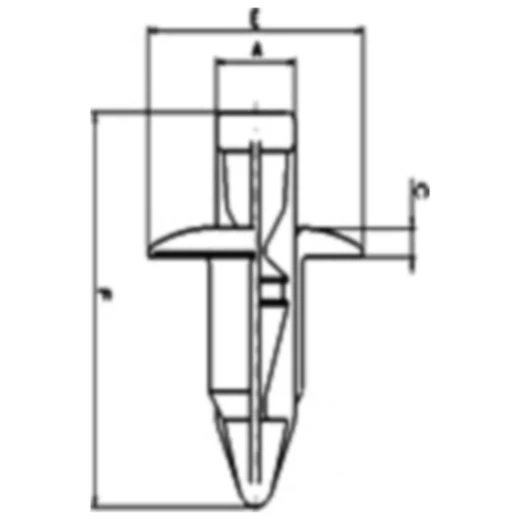 Druckniete Tourmax Inhalt 10 Stück passend für: Honda GL_0