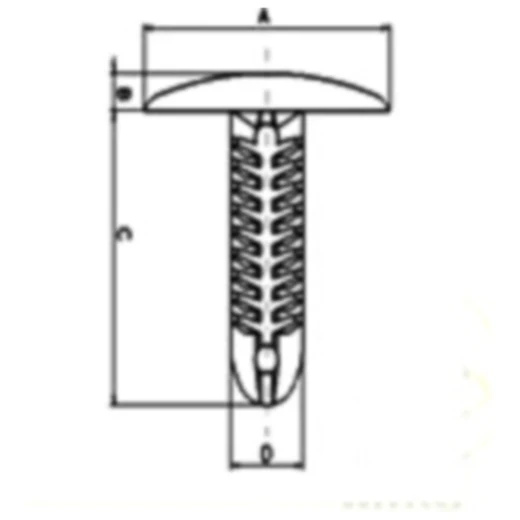 Tannenbaumclip Tourmax Inhalt 10 Stück passend für: Kawasaki KL