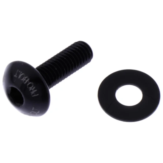 Linsenschraube JMP Bolt M5X0.8 mm 16 mm Alu schwarz für Motorräder 7750973