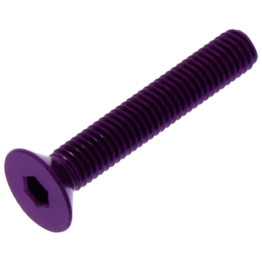 Senkschraube JMP - M5 x 0.8 mm 30 mm Alu violett