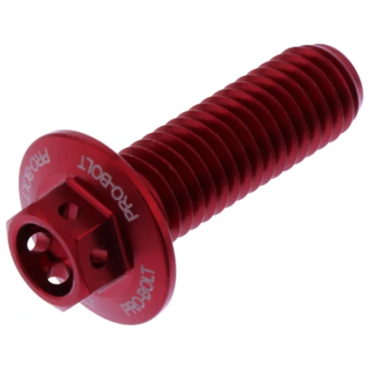 Sechskantschraube JMP Bolt M8X1.25MM 25MM Aluminium rot