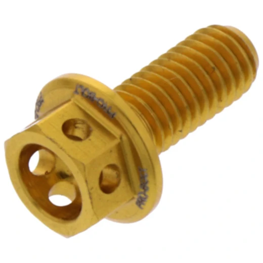 Sechskantschraube JMP Bolt M5X0.8 mm 12 mm Alu Racing gold