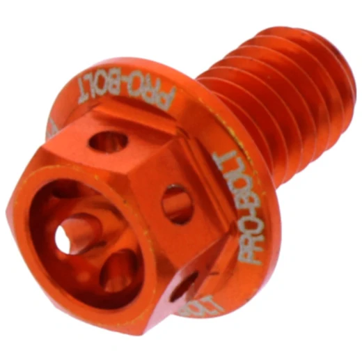 Sechskantschraube JMP Bolt M6X1 mm 10 mm Alu Racing orange
