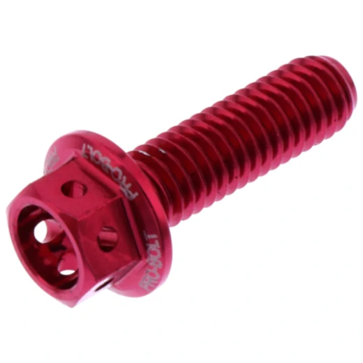 Sechskantschraube JMP Bolt M6X1 20mm Alu Racing rot