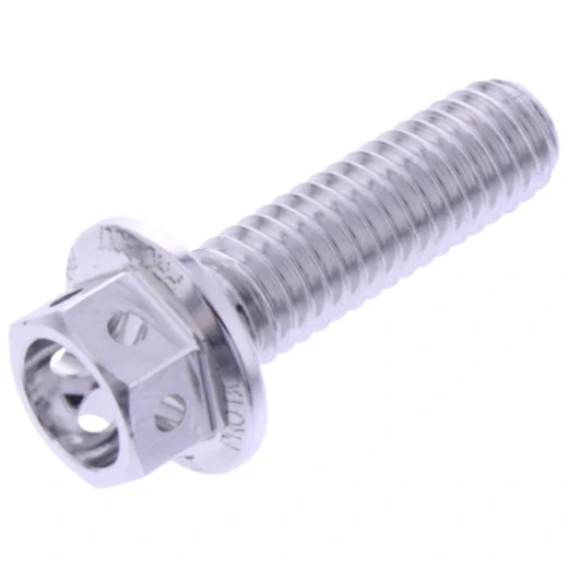 Schraube Sechskant JMP Bolt M6X1 mm 20 mm Alu Racing silber