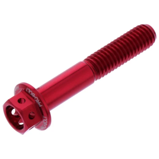 Sechskantschraube JMP Bolt M6X1mm 35mm Alu Racing rot