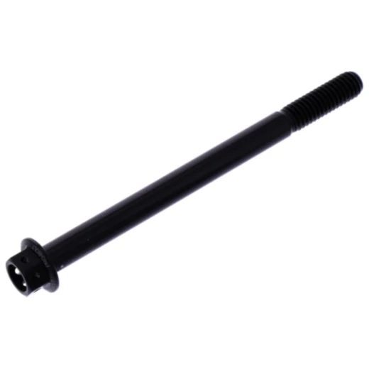 Schraube JMP Sechskant M6X1 mm 80 mm Alu Racing schwarz