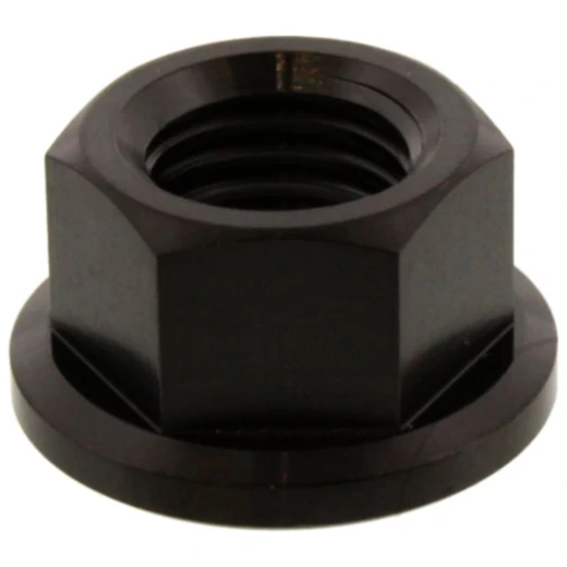 Bundmutter M10 x 1.25 mm Titan schwarz für Motorräder