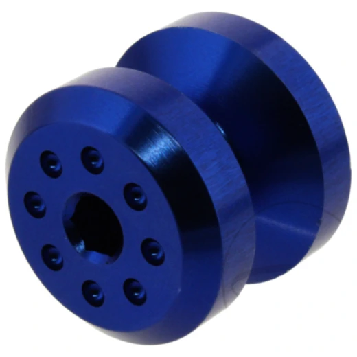 Aufnahmehülse Einzeln JMP Bolt M6 Alu blau passend für: Aprilia Shiver, RS, Mana