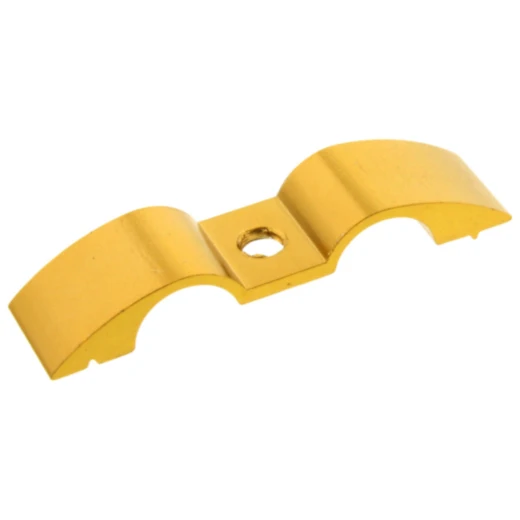 Halter Bremsschlauch 9 mm 2-fach Alu gold