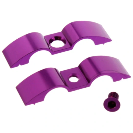 Halter Bremsschlauch aus Aluminium 9 mm violett