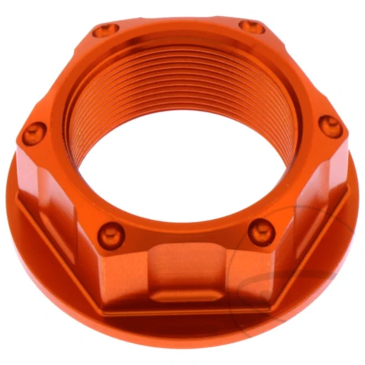 Mutter Lenkkopf JMP Bolt M24X1MM Alu orange passend für: Honda CB, VT, CBR