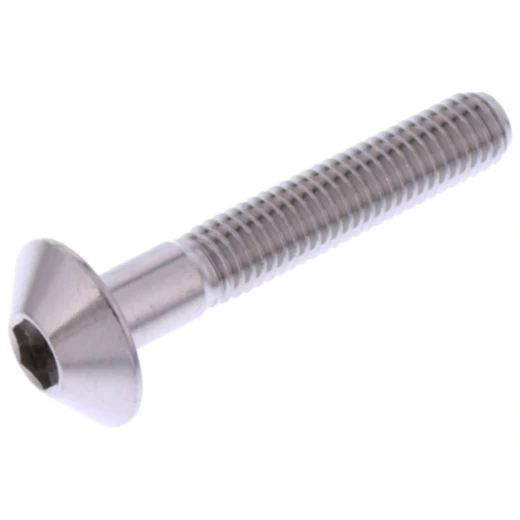 Linsenschraube M5X0.8 mm 30 mm Edelstahl V4A für Motorräder