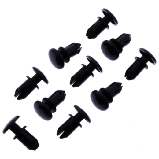 Kunststoffspreiznieten schwarz Tourmax Inhalt 10 Stück passend für: Kawasaki Z, ZX - 12R, ZX - 6R