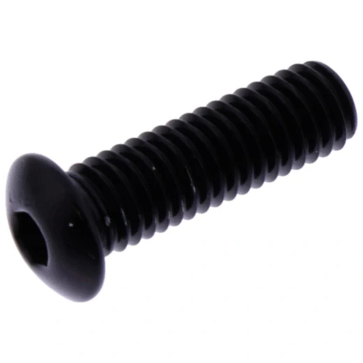 Linsenschraube M5X0.8mm 16mm Aluminium schwarz