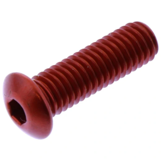 Linsenschraube JMP M5X0.8 mm 16 mm Alu orange