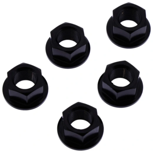 Mutter Kettenrad Satz JMP Bolt M10X1 mm Edelstahl V4A schwarz passend für: Ducati Monster, Hypermotard, Hyperstrada