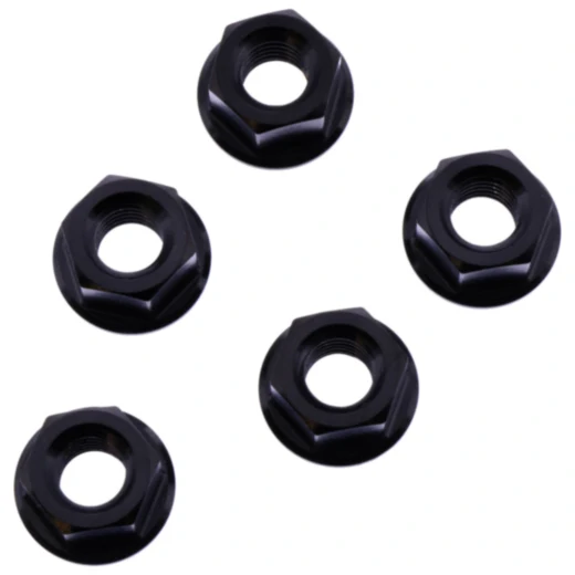 Mutter Kettenrad Satz JMP Bolt M8X1. 25 mm Edelstahl V4A schwarz passend für: MV Agusta Brutale, F4, F3