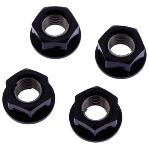Mutter Kettenrad Satz JMP Bolt M10 x 1. 25 mm Alu Racing schwarz passend für: Honda CB, TRX, XL