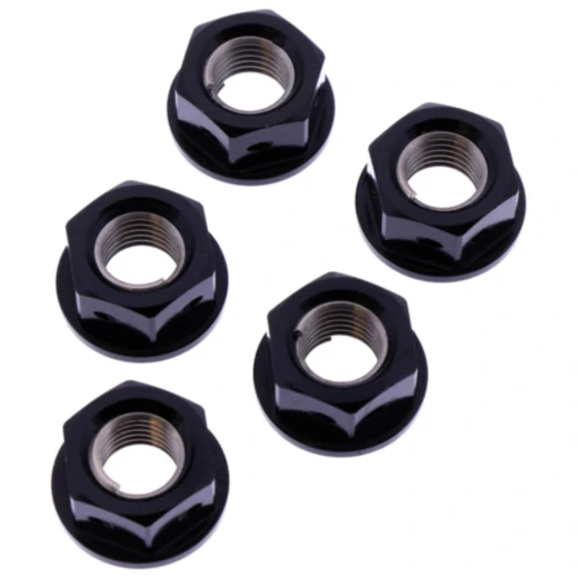 Mutter Kettenrad Satz JMP Bolt M10 x 1. 25 mm Alu Racing schwarz passend für: Ducati Scrambler, Monster, Hypermotard